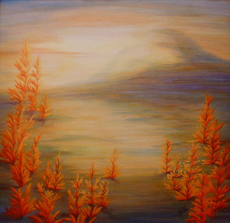 Prairie Sunrise Painting by Lisa Gibson